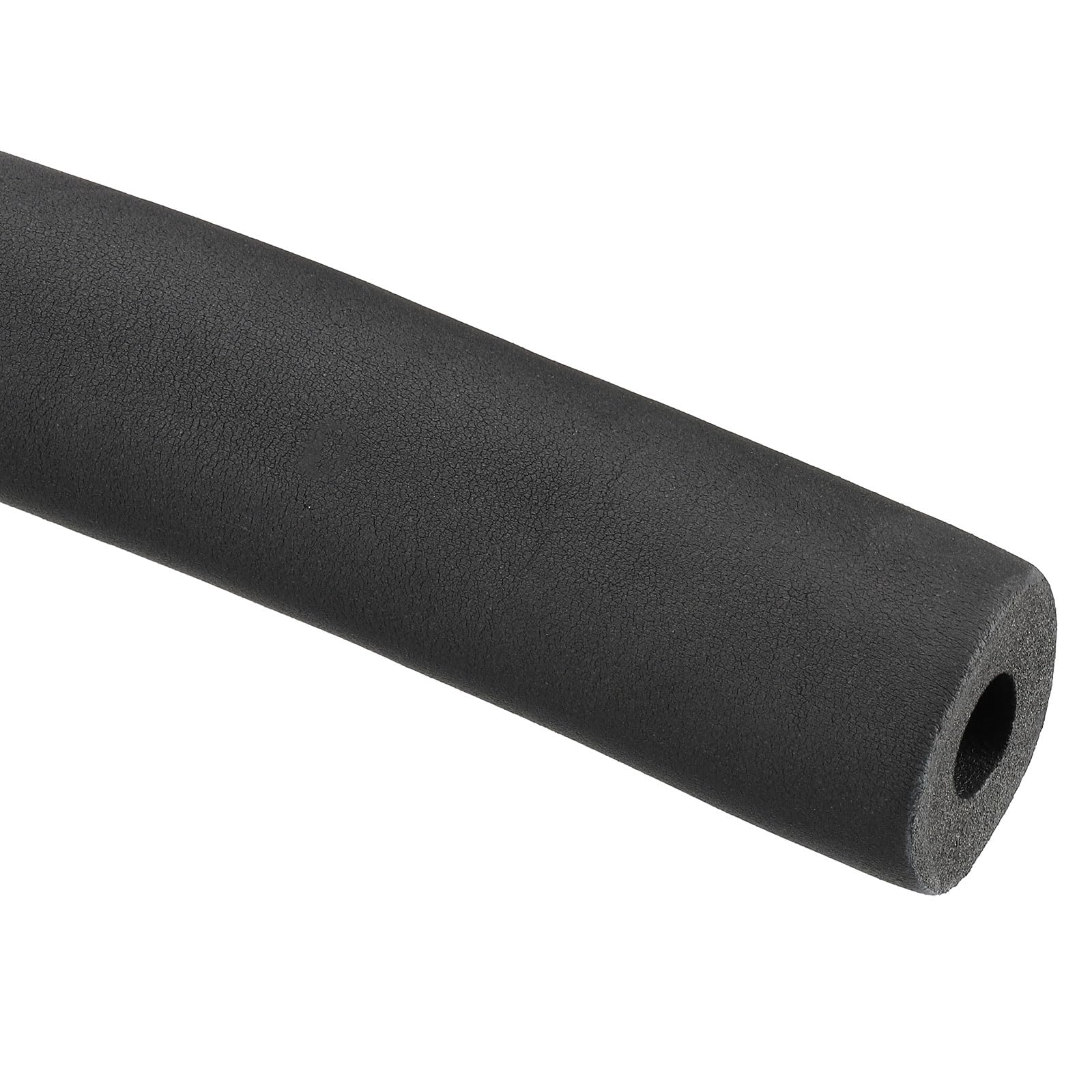 PATIKIL 74.8" Lx0.9 IDx0.8 T Pipe Insulation Foam Tube, Water Pipe Insulation Tubing Heat Preservation for Plumbing Water AC Pipe Sprinkler Spigot, Black