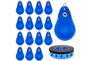 SERELIY 16 Pack Pool Cover Weights with Hooks, Thick PVC Pool Cover Water Bags, Antifreezing Winter Pool Tarp Weights for Swimming Pools Above Ground (16)
