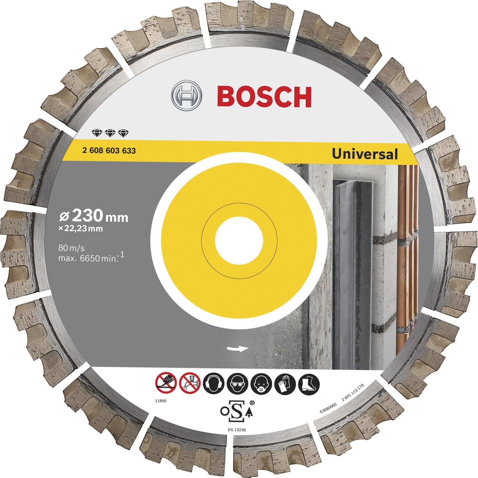 Bosch 2608603635 Diamond Cutting Disc Best for Universal