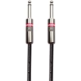 Monster Prolink Classic Instrument Guitar Cable - 3 ft Straight-to-Straight Instrument Cable. All Metal &amp; Duraflex Outer Jacket. 90% Copper Braided Shield Monster Instrument Cable