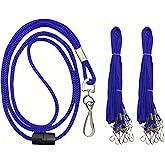 Badge Lanyards with J-Hook for ID Badge Holder, Safety Lanyards for Office, Conference, Trade Shows, Work Events