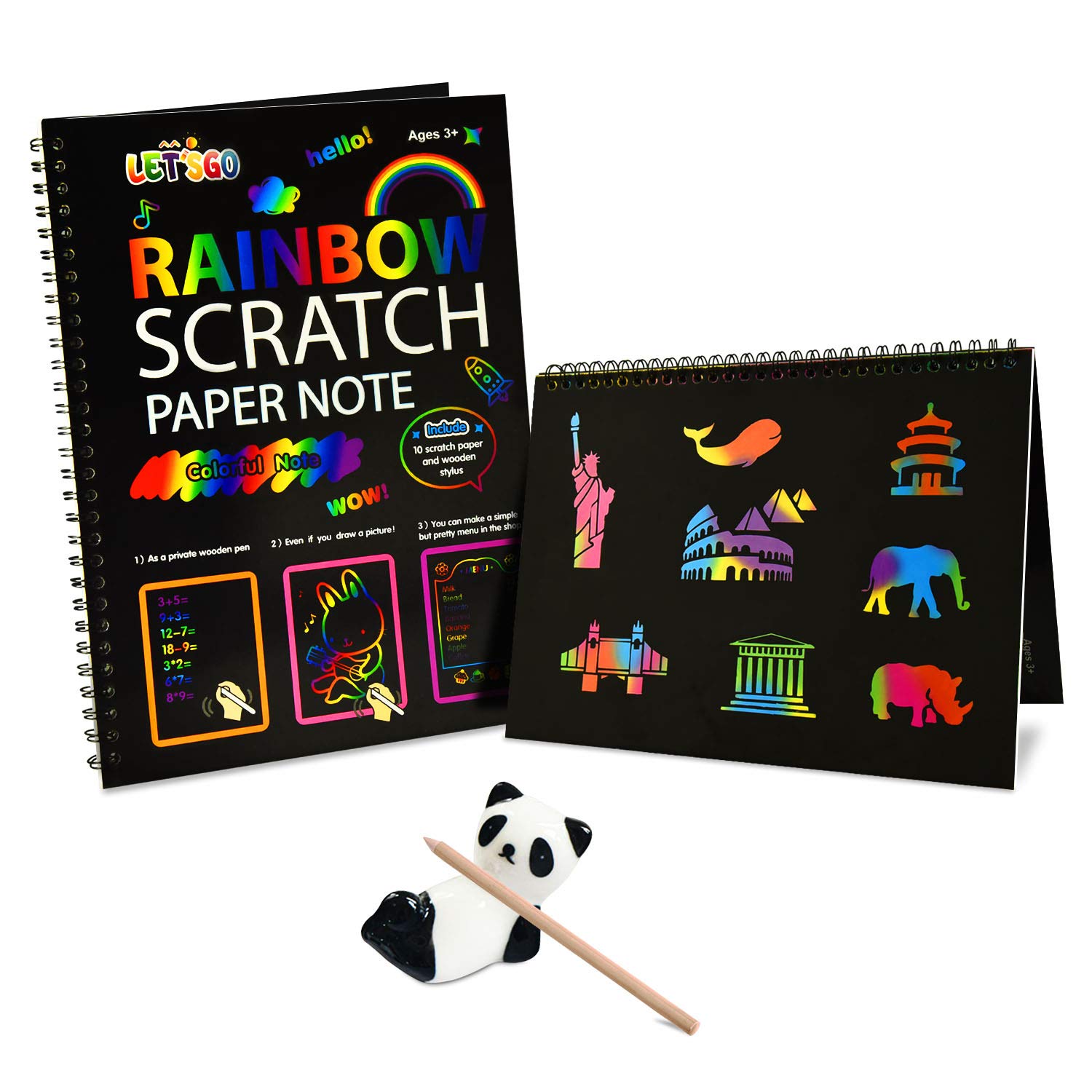 Fricon Create Rainbow Scratch Art for Kids - Best Gifts