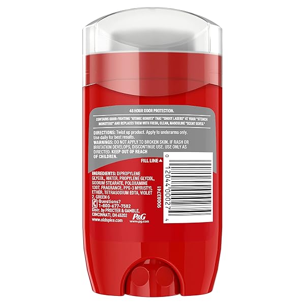 OLD SPICE HIGH ENDURANCE DEODORANT FOR MEN, ALUMINUM FREE, PURE SPORT SCENT, 2.25 OZ
