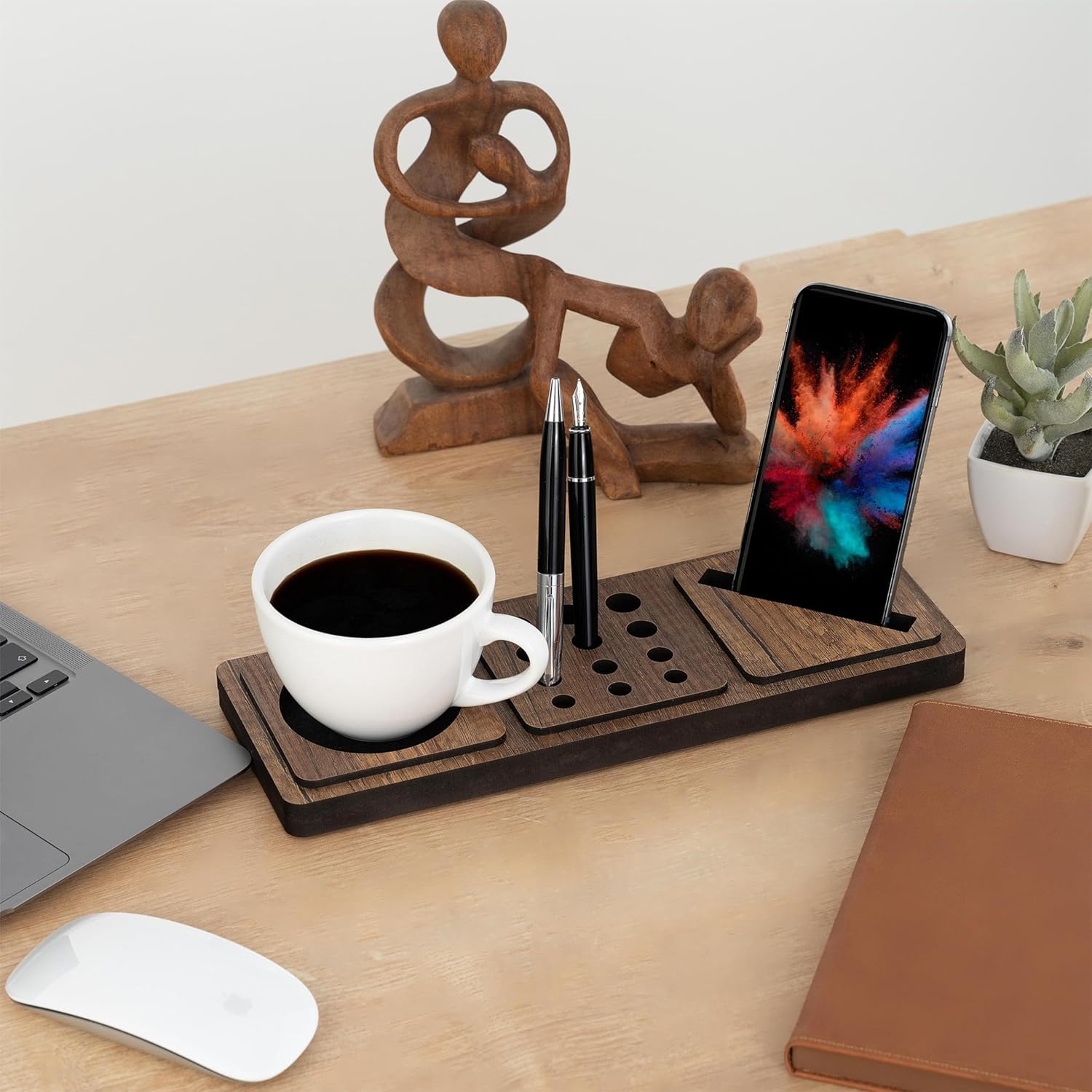 vigowood Desk Organiser, Office Setup,Table Accessories, Docking Station, Office & Storage (Small)