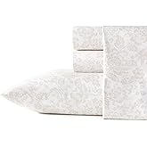 Stone Cottage - Queen Sheets, Cotton Percale Bedding Set, Crisp & Cool Ideal Bedding Set (Mae, Queen)