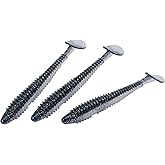RUNCL Swimbaits Paddle 10/20/30/40PCS, 5/4/3/2 Inchs Paddle Tail, Soft Lure for Trout Crappie Bass, Durable Plastic Bait Swimmer for Saltwater/Freshwater, Fishing Lover's Gift