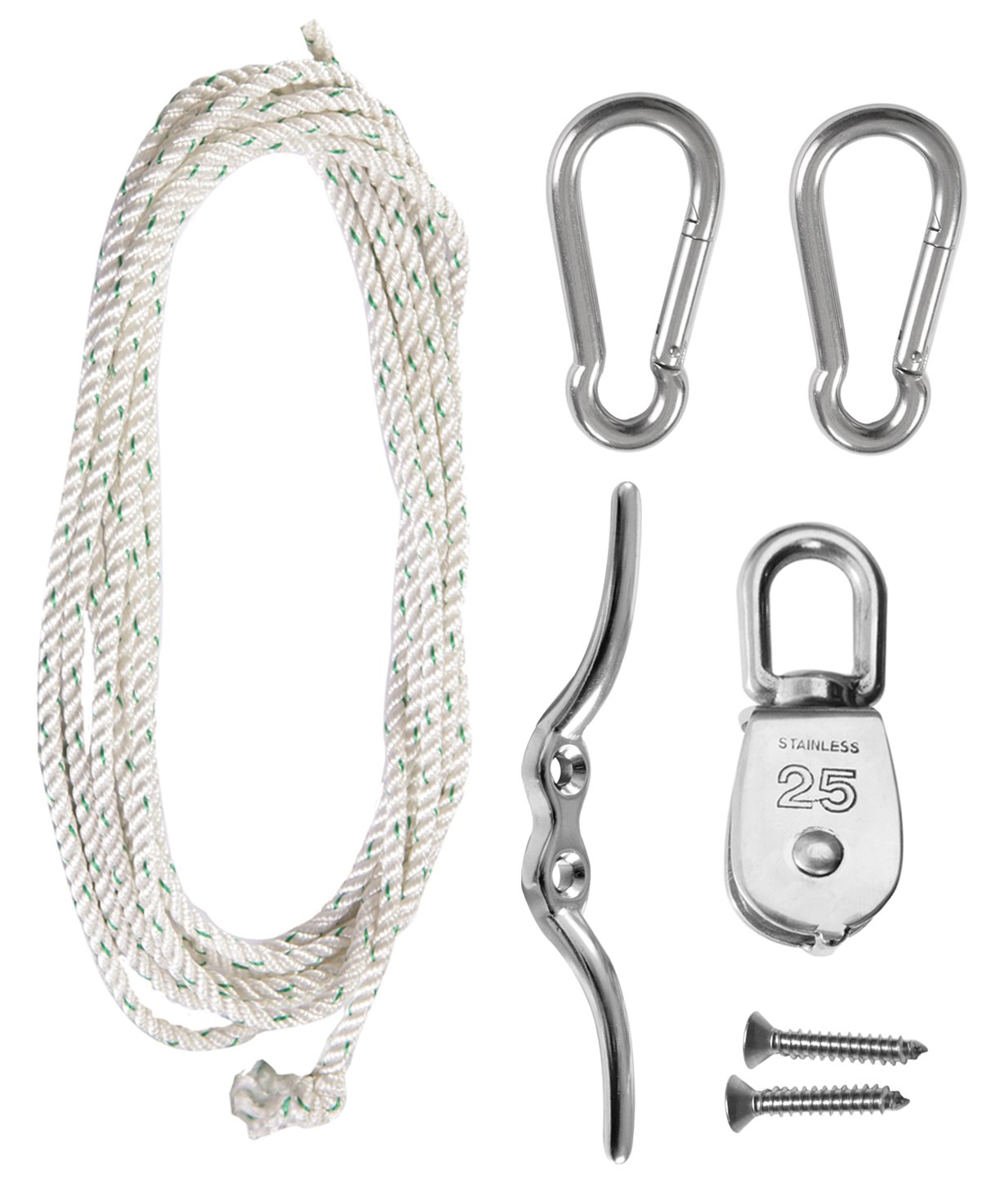 Primrose Standard Stainless Steel Easy Hoist and Fixing Set for Sail Shades
