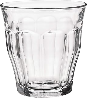Duralex 512000 Picardie Trinkglas, Wasserglas, Saftglas, 250ml, Glas, transparent, 6 Stück