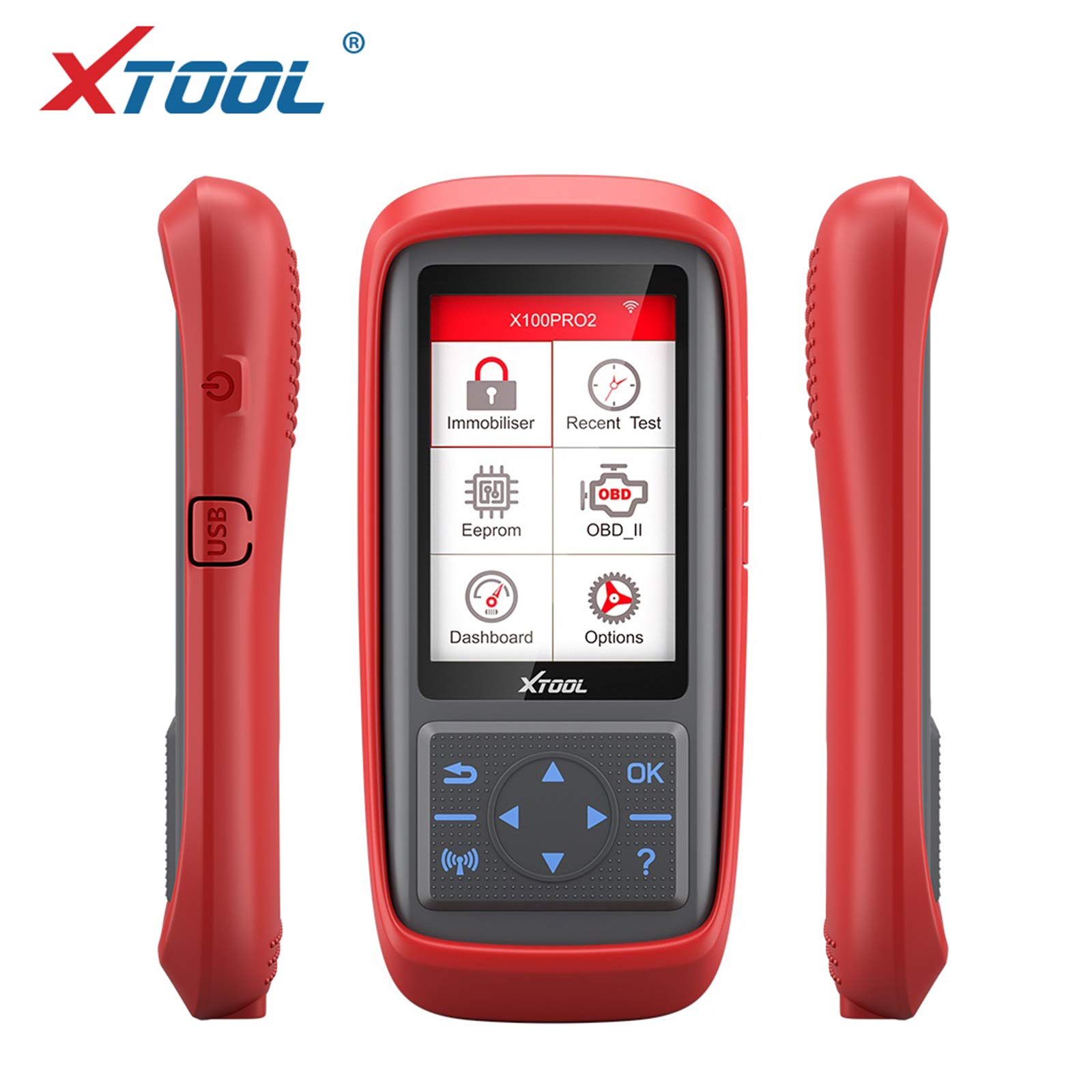 X100 PRO2 Auto Key Programmer OBD2 Car Diagnostic Code Scanner Tool with EEPROM Adapter Free Update