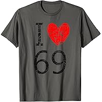Amazon.com: I Love 69 T-Shirt : Clothing, Shoes & Jewelry