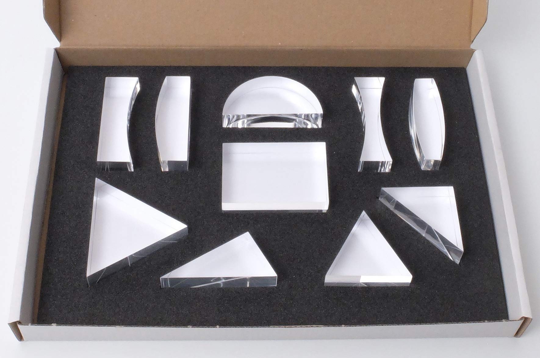 TickiT Optical Prism Set - Science Kit for 6+ with 10 x 25mm Thick Prisms