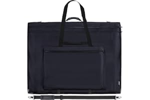 JJRING 32x42 Art Portfolio Tote Bag - Large Carrying Storage Case with Handle & Adjustable Shoulder Strap, Portfolio Folder for Artwork, Posters, Canvas, Drawing Boards