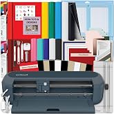 Cricut Maker 5 Rainbow Sampler | Crafting Bundle, Rainbow Vinyl Included, Iron-On Sheets, DIY Crafts, Multiple Materials