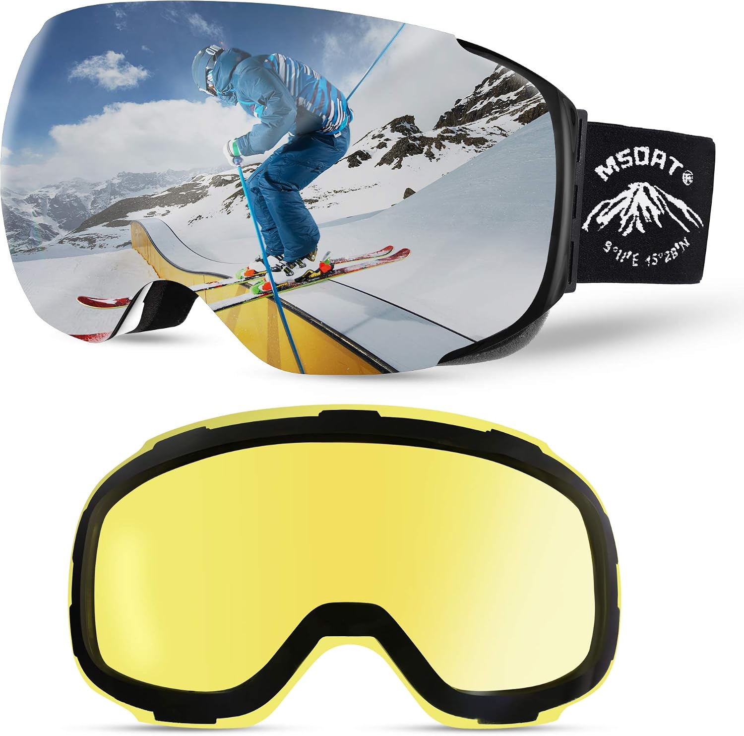 Lunettes De Ski Magnétiques Mimajor - Double Objectif Interchangeable Anti-brouillard OTG - NEUVES