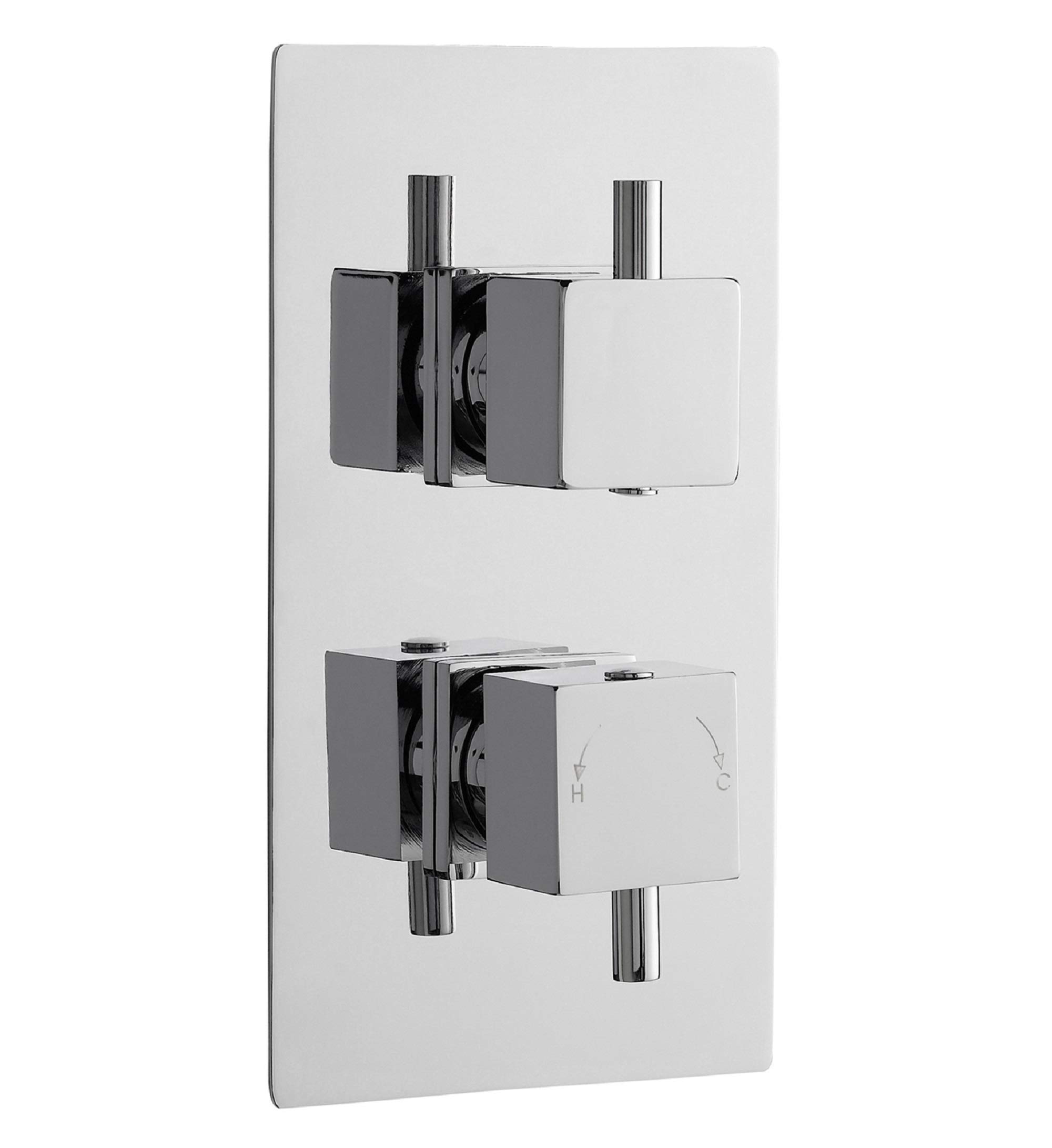 Ultra JTY302 Twin Valve Volt Thermostatic with Diverter - Chrome — image 1