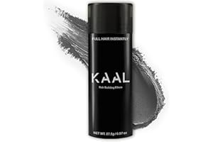 KAAL Hair Fiber, Hair Fibers for Thinning Hair for Women & Men, (0.97 oz, Gray) Hair Building Fibers, Completely Conceals Hai