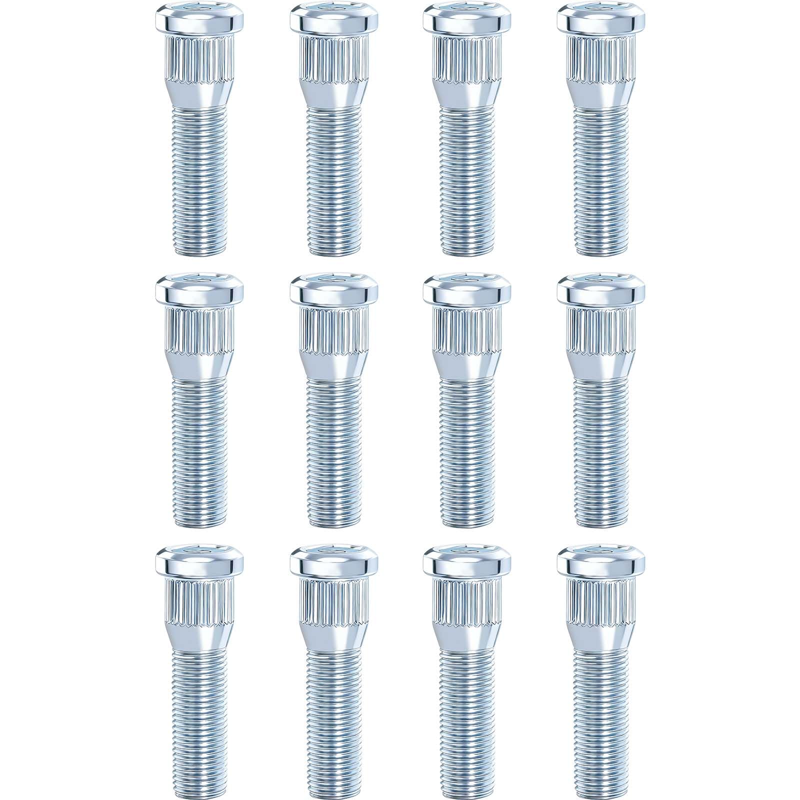 Photo 1 of 12PCS Wheel Studs 1/2''-20 UNF Lug Bolts for Trailer,2.2''(55mm)Over Length with 60 Degree Tapered angle Galvanized Trailer Wheel Stud for Lippert Axles 2000-3500 lb?Dexter Axles 4400 lb and 7000 lb.