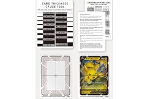 Flinduy Pokemon Card Grading Tool, Sports Card Thickness Measuring Grading Kit, Centering Tool