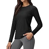 Cavva Thermal Shirts for Women Long Sleeve Lightweight Tops Base Layer Soft Fleece Crew Neck Underwear Cold Weather