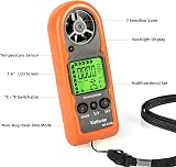 Kethvoz KE-816B Anemometer Handheld Wind Speed Meter with Temp 0.3-30m/s 5% view 3