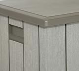 LIFETIME Storage Box Desert Sand Grey 151x72x69 cm Wood Grain Textured view 8