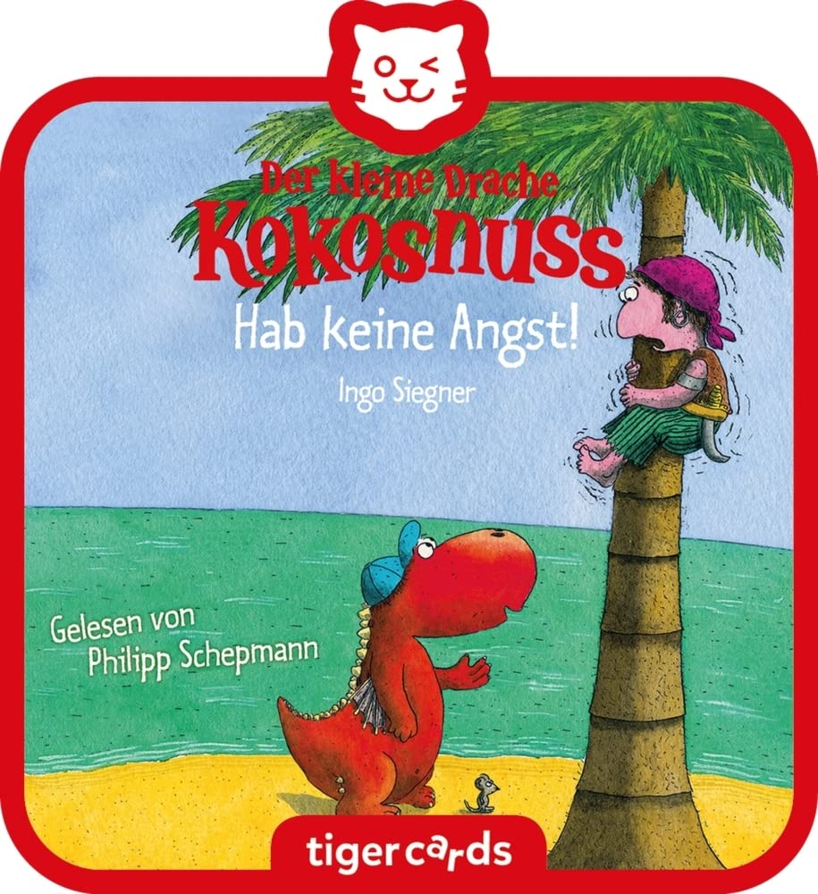 tigermedia 4110 tigercard-The Little Dragon Coconut-Don't Worry, Multicoloured, Hab Keine Angst(Drache Kokosnuss)