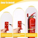 KALIONE Fire Extinguisher Holder 4 Pack Wall Hook up to 9 kg Red view 3