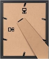 Scholar Tree Black 10x8 Photo Frames Set of 4 Wooden MDF with Passepartout view 8