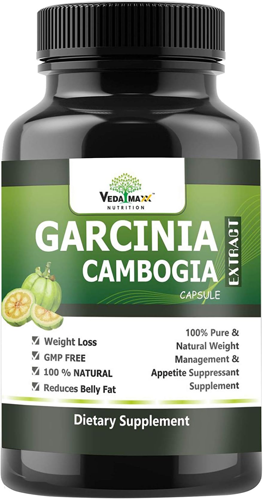 VEDA MAXX Slim Maxx Capsules Weight Loss Supplement with Garcinia Cambogia & Green Coffee Beans Extract & Grape Seeds, 100% Natural & Safe Vegetarian Capsules (Pack of 01)