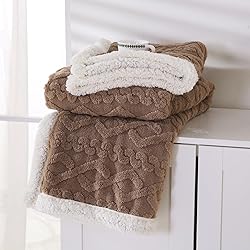 PU MEI Sherpa Throw Blanket for Couch Sofa