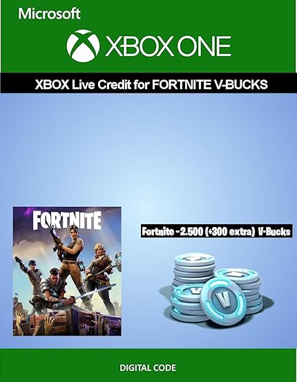 Amazon Com Xbox Live Credit For Fortnite 2 500 V Bucks - 