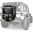 WITSTEP Spare Tire Trash Bag, Offroad Storage Bag Heavy Duty Truck Tailgate Fits up to 40" Tire, Large Recovery Gear Firewood Camping Cargo Storage for Jeep Truck SUV Car