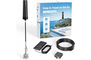ANNTLENT Cell Phone Booster for Trucks, RV, SUVs & Off Road Vehicles | All-in-One Booster with Built-in Outdoor Antenna | Zero Signal Loss, 360° Tower Reception | All U.S. Carriers | FCC Approved