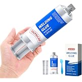 Vicpricme Metal Glue, 2-Part Epoxy, 4,680 PSI Heavy-Duty Repair | Bonds aluminum, steel, stainless steel, cast iron, PVC, hard plastic, ceramic, wood and fiberglass for rigid repairs.