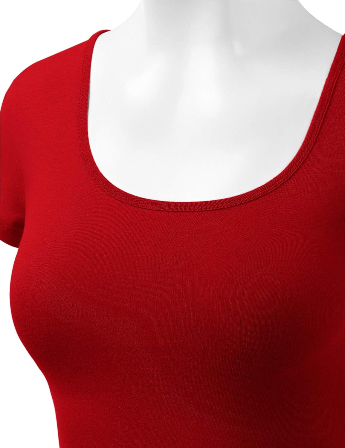 Women's Cotton Basic Scoop Neck Crop Top Short Sleeve Tops at  Women’s Clothing store