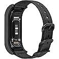 C2D JOY Canvas Nylon Bands Compatible with Garmin Vivosmart 5 tracker Replacement Bands with Case