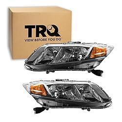 TRQ 2 Piece Headlight Assembly Set Driver