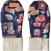 Ajqxh 2Pcs Waterproof Sensory Chew Gloves, Chewing Mittens for Special Needs, Anti Finger Biting Compression for Autism Down Syndrome Boys&Girls