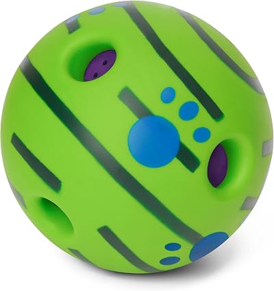 Yifugad Interactive Giggle Ball Dog Toy Squeaky Noise 14cm BPA-Free