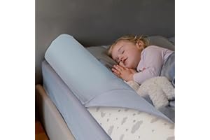 ComfyBumpy Bed Rail for Toddlers | Toddler Bed Rails with Washable Cover - Kids Foam Bed Rail Guard - Bed Barrier for Twin, King, Queen Bed [1-Pack]
