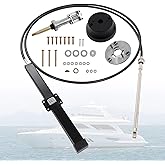 Boat Steering Cable Kit Back Mount Rack &amp; Pinion Fits Teleflex Seastar | Marine Steering System for Outboard &amp; Stern Drive Engines, Available in 13FT 14FT 15FT 16FT Sizes for SS141XX Applications