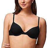 Halobliss Lift Up Underwire Bras for Women Small Breasted Padded T-Shirt Bras with Support 32AA-38A