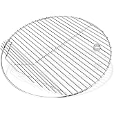 FlameDuty 19.5" Cast Iron Round Grill Grate Grid for Pit Boss K24,Akorn Kamado Ceramic Grill,Char-Griller 16620,Louisiana Grills K24,Solid Rod Round Coookin Grate Grill Grids