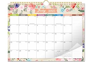 KOPEESY Calendar 2025-2026 - Wall Calendar 2025-2026 Cover 18 Months From July 2025 to December 2026, Thick Paper Calendar with Julian Dates and Block, 11" X 8.5"