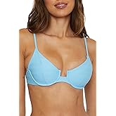 BECCA Womens Prima Underwire Bikini Top, Adjustable, Tie Back, Swimwear Separates for Women