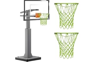 Luminous Nylon Basketball Net – Weather-Resistant Replacement Net for Indoor & Outdoor Basketball Hoops