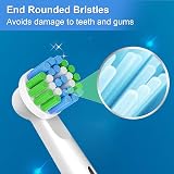 Betterchoi Oral B Compatible Toothbrush Heads, 16pcs, Black & White view 4