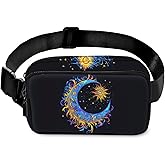 Moon Fanny Pack for Women Casual Belt Bag Waterproof Waist Bags for Travel Hiking Sports
