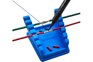 ZYRELYNX Upgraded Silicone Soldering Stand, Helping Hands Soldering Station, Soldering Wire Holder with 6 Slots - Third Hand Soldering Iron Stand for 32AWG to 12AWG Wires(Only Stand), Blue, 1 Pcs