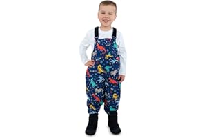 JAN & JUL Waterproof Snow Bib Pants with Fleece-Lining, Overalls for Toddlers and Kids